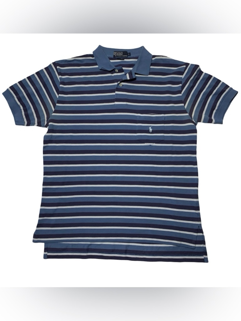 Polo By Ralph Lauren Blue Vintage Shirt Mens L